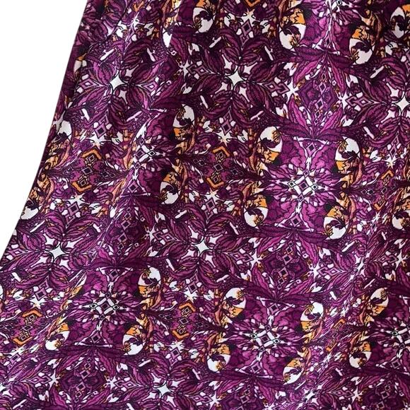 Ashley Stewart Paisley Boho Culotte Novelty Print Art to Wear Flowy Shorts - Picture 4 of 6